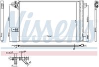 NISSENS 940732 - Condensador, aire acondicionado