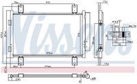 NISSENS 940635 - Condensador, aire acondicionado