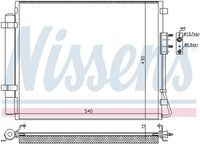 NISSENS 940726 - Condensador, aire acondicionado