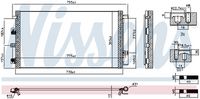 NISSENS 940981 - Condensador, aire acondicionado
