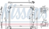 NISSENS 941078 - Condensador, aire acondicionado
