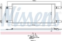 NISSENS 941155 - Condensador, aire acondicionado