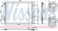 NISSENS 941322 - Condensador, aire acondicionado