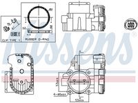 NISSENS 955119 - Cuerpo de mariposa