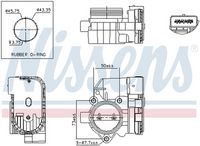 NISSENS 955006 - Cuerpo de mariposa