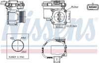 NISSENS 955291 - Cuerpo de mariposa