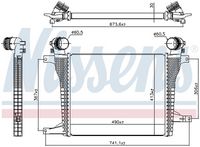 NISSENS 961124 - Radiador de aire de admisión