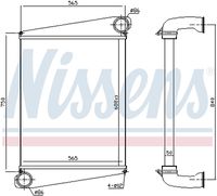 NISSENS 961259 - Radiador de aire de admisión