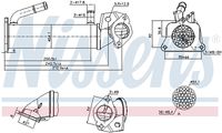 NISSENS 989322 - Elemento enfriador, reciclaje gases escape
