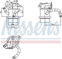 NISSENS 989421 - Elemento enfriador, reciclaje gases escape - ** FIRST FIT **