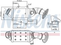NISSENS 989403 - Elemento enfriador, reciclaje gases escape
