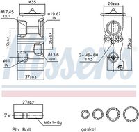 NISSENS 999290 - Válvula de expansión, aire acondicionado