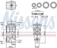 NISSENS 999432 - Válvula de expansión, aire acondicionado