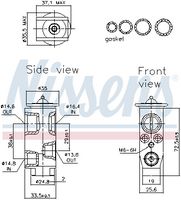 NISSENS 999283 - Válvula de expansión, aire acondicionado