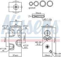 NISSENS 999292 - Válvula de expansión, aire acondicionado