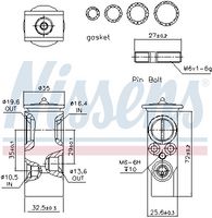NISSENS 999297 - Válvula de expansión, aire acondicionado