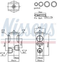 NISSENS 999437 - Válvula de expansión, aire acondicionado