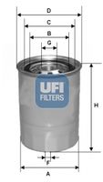 UFI 2432700 - Filtro combustible