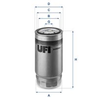 UFI 2434400 - Filtro combustible