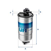UFI 2444000 - Filtro combustible