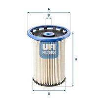 UFI 2602500 - Filtro combustible