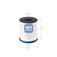 UFI 26E2X02 - Filtro combustible