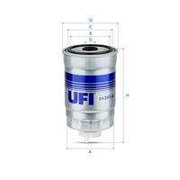 UFI 2435100 - Filtro combustible