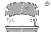 MEYLE 025 200 7615/W - Juego de pastillas de freno