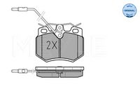 MEYLE 025 210 8017/W - Juego de pastillas de freno