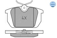 MEYLE 025 211 0314 - Juego de pastillas de freno