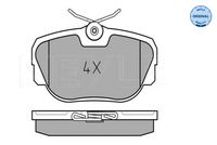 MEYLE 025 211 7317 - Juego de pastillas de freno