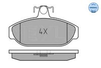 MEYLE 0252126617 - Juego de pastillas de freno - MEYLE-ORIGINAL: True to OE.