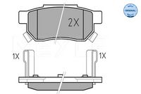 MEYLE 025 213 1313/W - Juego de pastillas de freno