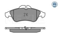 MEYLE 025 215 7620/PD - Juego de pastillas de freno