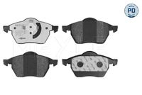 MEYLE 0252162419PD - Juego de pastillas de freno - MEYLE-PD: Advanced performance and design.