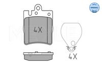 MEYLE 025 218 9915 - Juego de pastillas de freno