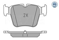 MEYLE 025 224 2316/PD - Juego de pastillas de freno