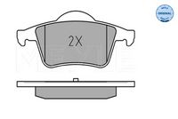 MEYLE 025 230 7616 - Juego de pastillas de freno