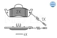 MEYLE 025 231 9317/W - Juego de pastillas de freno