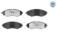 MEYLE 0252323417PD - Juego de pastillas de freno - MEYLE-PD: Advanced performance and design.