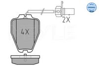 MEYLE 025 232 8017/W - Juego de pastillas de freno