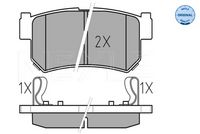 MEYLE 025 236 7315/W - Juego de pastillas de freno