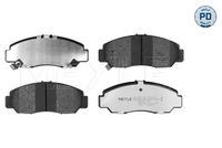 MEYLE 0252372916PD - Juego de pastillas de freno - MEYLE-PD: Advanced performance and design.