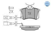 MEYLE 025 238 2317/W - Juego de pastillas de freno