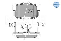 MEYLE 025 242 3114/W - Juego de pastillas de freno