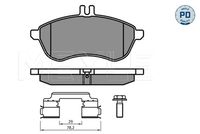 MEYLE 025 243 0620-2/PD - Juego de pastillas de freno