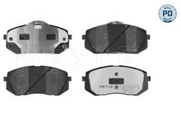 MEYLE 0252450116PD - Juego de pastillas de freno - MEYLE-PD: Advanced performance and design.