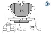MEYLE 025 245 6118/PD - Juego de pastillas de freno