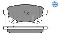 MEYLE 025 248 2016 - Juego de pastillas de freno