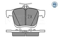 MEYLE 025 250 0816/PD - Juego de pastillas de freno